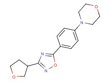 4-{4-[3-(tetrahydrofuran-3-yl)-1,2,4-oxadiazol-5-yl]phenyl}morpholine