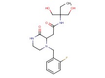 N-[1,1-bis(hydroxymethyl)propyl]-2-[1-(2-fluorobenzyl)-3-oxo-2-piperazinyl]acetamide