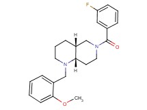 (4aR*,8aS*)-6-(3-fluorobenzoyl)-1-(2-methoxybenzyl)decahydro-1,6-naphthyridine
