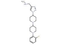 ({1-[1'-(2-fluorophenyl)-1,4'-bipiperidin-4-yl]-1H-1,2,3-triazol-4-yl}methyl)methylamine bis(trifluoroacetate)