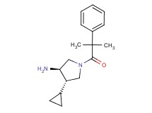 (3R*,4S*)-4-cyclopropyl-1-(2-methyl-2-phenylpropanoyl)pyrrolidin-3-amine