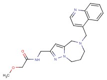 2-methoxy-N-{[5-(quinolin-4-ylmethyl)-5,6,7,8-tetrahydro-4H-pyrazolo[1,5-a][1,4]diazepin-2-yl]methyl}acetamide