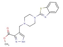 methyl 4-{[4-(1,3-benzothiazol-2-yl)-1-piperazinyl]methyl}-1H-pyrazole-3-carboxylate