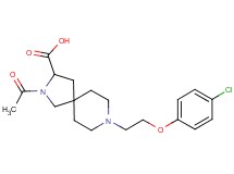 2-acetyl-8-[2-(4-chlorophenoxy)ethyl]-2,8-diazaspiro[4.5]decane-3-carboxylic acid