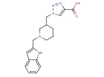 1-{[1-(1H-indol-2-ylmethyl)piperidin-3-yl]methyl}-1H-1,2,3-triazole-4-carboxylic acid
