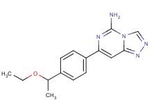 7-[4-(1-ethoxyethyl)phenyl][1,2,4]triazolo[4,3-c]pyrimidin-5-amine