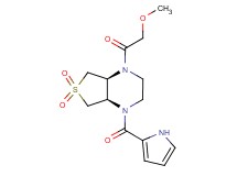 (4aR*,7aS*)-1-(methoxyacetyl)-4-(1H-pyrrol-2-ylcarbonyl)octahydrothieno[3,4-b]pyrazine 6,6-dioxide
