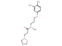 N-[3-(3,4-dimethylphenoxy)propyl]-3-isoxazolidin-2-yl-N-methylpropanamide
