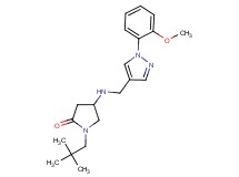 1-(2,2-dimethylpropyl)-4-({[1-(2-methoxyphenyl)-1H-pyrazol-4-yl]methyl}amino)-2-pyrrolidinone