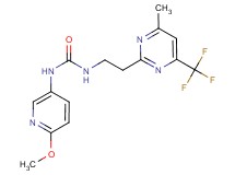 N-(6-methoxypyridin-3-yl)-N'-{2-[4-methyl-6-(trifluoromethyl)pyrimidin-2-yl]ethyl}urea