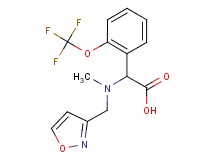 [(isoxazol-3-ylmethyl)(methyl)amino][2-(trifluoromethoxy)phenyl]acetic acid