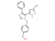 (4-{[5-(3-methyl-1H-pyrazol-5-yl)-4-phenyl-1H-imidazol-1-yl]methyl}phenyl)methanol