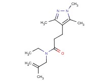 N-ethyl-N-(2-methylprop-2-en-1-yl)-3-(1,3,5-trimethyl-1H-pyrazol-4-yl)propanamide