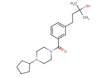 4-{3-[(4-cyclopentyl-1-piperazinyl)carbonyl]phenyl}-2-methyl-2-butanol