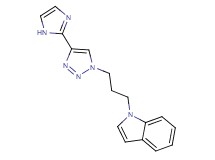 1-{3-[4-(1H-imidazol-2-yl)-1H-1,2,3-triazol-1-yl]propyl}-1H-indole