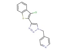 4-{[4-(3-chloro-1-benzothien-2-yl)-1H-1,2,3-triazol-1-yl]methyl}pyridine