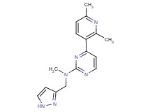 4-(2,6-dimethylpyridin-3-yl)-N-methyl-N-(1H-pyrazol-3-ylmethyl)pyrimidin-2-amine