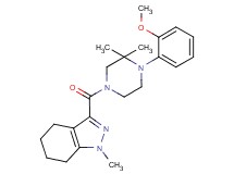 3-{[4-(2-methoxyphenyl)-3,3-dimethyl-1-piperazinyl]carbonyl}-1-methyl-4,5,6,7-tetrahydro-1H-indazole