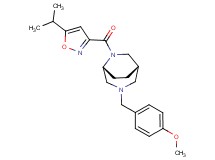 (1S*,5R*)-6-[(5-isopropylisoxazol-3-yl)carbonyl]-3-(4-methoxybenzyl)-3,6-diazabicyclo[3.2.2]nonane