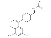 N-{[1-(6-chloro-8-methyl-4-quinolinyl)-4-piperidinyl]methyl}acetamide