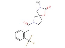 3-methyl-7-{[2-(trifluoromethyl)phenyl]acetyl}-1-oxa-3,7-diazaspiro[4.4]nonan-2-one