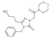 4-benzyl-5-butyl-2-[2-oxo-2-(4-thiomorpholinyl)ethyl]-2,4-dihydro-3H-1,2,4-triazol-3-one