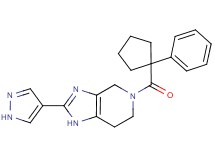5-[(1-phenylcyclopentyl)carbonyl]-2-(1H-pyrazol-4-yl)-4,5,6,7-tetrahydro-1H-imidazo[4,5-c]pyridine