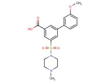 3'-methoxy-5-[(4-methylpiperazin-1-yl)sulfonyl]biphenyl-3-carboxylic acid