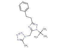 1-{[1-tert-butyl-3-(2-phenylethyl)-1H-1,2,4-triazol-5-yl]methyl}-5-methyl-1H-tetrazole