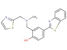4-(1,3-benzothiazol-2-yl)-2-{[methyl(1,3-thiazol-2-ylmethyl)amino]methyl}phenol