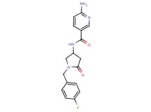 6-amino-N-[1-(4-fluorobenzyl)-5-oxopyrrolidin-3-yl]nicotinamide