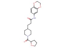 N-(2,3-dihydro-1,4-benzodioxin-6-yl)-3-[1-(tetrahydro-2-furanylcarbonyl)-4-piperidinyl]propanamide