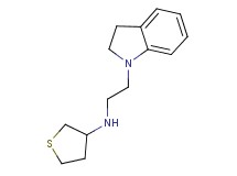 N-[2-(2,3-dihydro-1H-indol-1-yl)ethyl]tetrahydrothiophen-3-amine