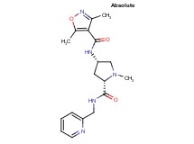 3,5-dimethyl-N-((3S,5S)-1-methyl-5-{[(pyridin-2-ylmethyl)amino]carbonyl}pyrrolidin-3-yl)isoxazole-4-carboxamide