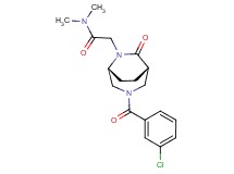 2-[(1S*,5R*)-3-(3-chlorobenzoyl)-7-oxo-3,6-diazabicyclo[3.2.2]non-6-yl]-N,N-dimethylacetamide