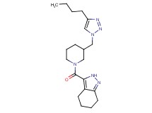 3-({3-[(4-butyl-1H-1,2,3-triazol-1-yl)methyl]piperidin-1-yl}carbonyl)-4,5,6,7-tetrahydro-2H-indazole