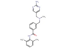 3-{[[(2-aminopyrimidin-5-yl)methyl](methyl)amino]methyl}-N-(2,6-dimethylphenyl)benzamide