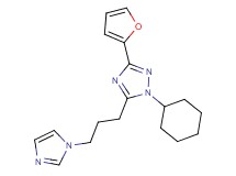 1-cyclohexyl-3-(2-furyl)-5-[3-(1H-imidazol-1-yl)propyl]-1H-1,2,4-triazole