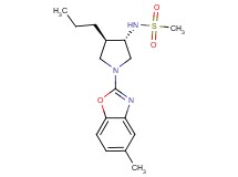 N-[(3S*,4R*)-1-(5-methyl-1,3-benzoxazol-2-yl)-4-propyl-3-pyrrolidinyl]methanesulfonamide