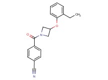 4-{[3-(2-ethylphenoxy)-1-azetidinyl]carbonyl}benzonitrile