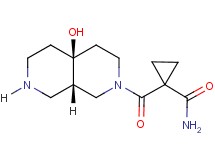 1-{[(4aS*,8aS*)-4a-hydroxyoctahydro-2,7-naphthyridin-2(1H)-yl]carbonyl}cyclopropanecarboxamide