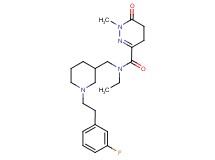N-ethyl-N-({1-[2-(3-fluorophenyl)ethyl]-3-piperidinyl}methyl)-1-methyl-6-oxo-1,4,5,6-tetrahydro-3-pyridazinecarboxamide