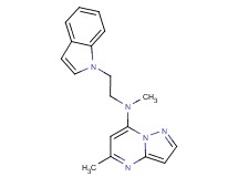 N-[2-(1H-indol-1-yl)ethyl]-N,5-dimethylpyrazolo[1,5-a]pyrimidin-7-amine