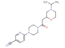 6-{4-[(4-isopropylmorpholin-2-yl)acetyl]piperazin-1-yl}nicotinonitrile