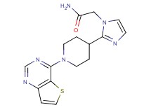 2-[2-(1-thieno[3,2-d]pyrimidin-4-ylpiperidin-4-yl)-1H-imidazol-1-yl]acetamide