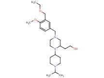 2-[4-[3-(ethoxymethyl)-4-methoxybenzyl]-1-(1-isopropyl-4-piperidinyl)-2-piperazinyl]ethanol