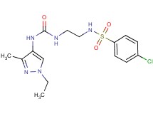 4-chloro-N-[2-({[(1-ethyl-3-methyl-1H-pyrazol-4-yl)amino]carbonyl}amino)ethyl]benzenesulfonamide