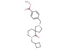 methyl 4-{[7-(cyclobutylmethyl)-6-oxo-2,7-diazaspiro[4.5]dec-2-yl]methyl}benzoate