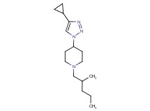 4-(4-cyclopropyl-1H-1,2,3-triazol-1-yl)-1-(2-methylpentyl)piperidine