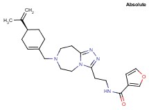 N-[2-(7-{[(4S)-4-isopropenyl-1-cyclohexen-1-yl]methyl}-6,7,8,9-tetrahydro-5H-[1,2,4]triazolo[4,3-d][1,4]diazepin-3-yl)ethyl]-3-furamide